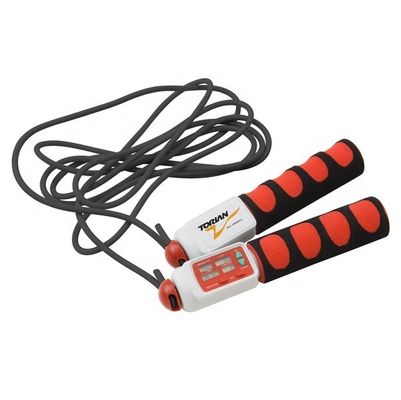 Corde de saut de fitness unisexe gymnase corde de saut de fitness OK-168 avec compteur de boucle jusqu'à 9999 et design coloré