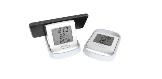 Horloge LED numérique en plastique personnalisée avec alarme de lever de soleil moderne