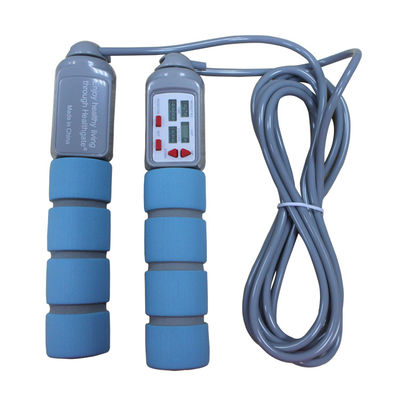 Corde de saut de fitness 20 kg Corde de saut en PVC pour l'entraînement de fitness avec poignée de PP OK-168 Couleur bleu bébé Corde de saut