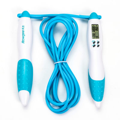 Corde de saut de fitness bleue unisexe pour la maison Corde de saut de fitness avec vitesse de roulement réglable Saut JP-100