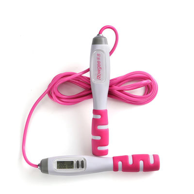 Corde à sauter numérique sans enchevêtrement, corde souple avec poignée ondulée confortable et longueur réglable pour les activités de fitness. Frais d'expédition