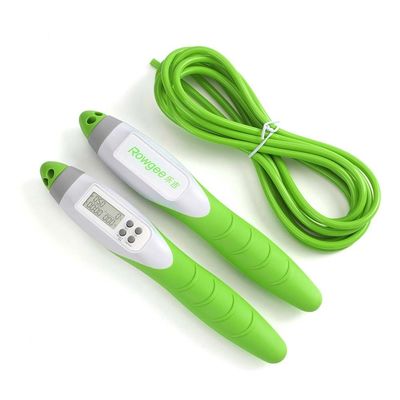 Corde à sauter numérique sans enchevêtrement, corde souple avec poignée ondulée confortable et longueur réglable pour les activités de fitness. Frais d'expédition
