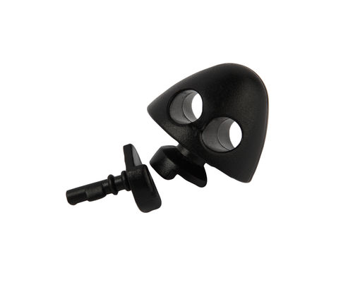 Corde de saut sans fil noire simple JS-310 avec 200 mm de longueur et compteur de boucle