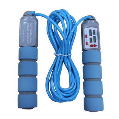 Corde de saut de fitness 20 kg Corde de saut en PVC pour l'entraînement de fitness avec poignée de PP OK-168 Couleur bleu bébé Corde de saut
