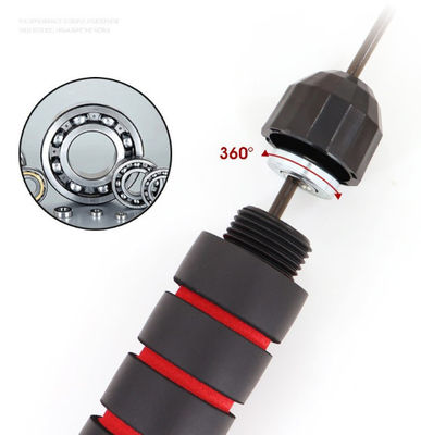 OEM réglable de vitesse de remise en forme de saut de corde rouge pour homme femme construire le muscle