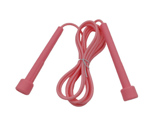 Maillot rose en plastique corde de saut de fitness simple de conception corde de saut pour enfants