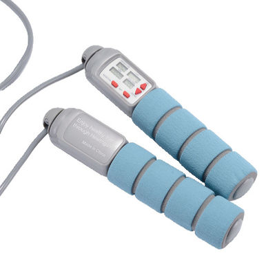 Corde de saut numérique équipée d'un compteur de boucle alimenté par batterie et d'un minuteur d'exercice pour améliorer la forme physique et le renforcement musculaire