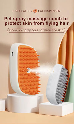 Brosse de massage à la vapeur pour animaux de compagnie avec conception ergonomique pour une manipulation confortable