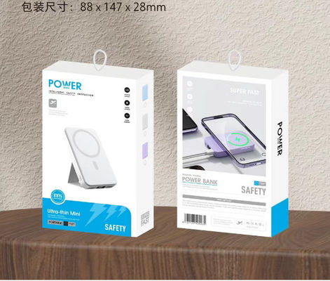 Mini-batterie rechargeable portable pour voyages d'affaires et voyages en trois couleurs