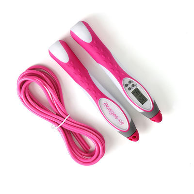 Corde à sauter numérique sans enchevêtrement, corde souple avec poignée ondulée confortable et longueur réglable pour les activités de fitness. Frais d'expédition