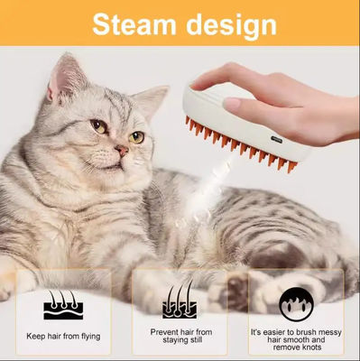 En gros 3 en 1 Pet Electric Cat Dog Brush à vapeur Peignoir de toilettage avec pulvérisation électrique Anti-volant