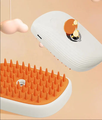 Brosse de massage à la vapeur pour animaux de compagnie avec têtes amovibles pour un nettoyage facile