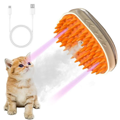 Brosse de massage à vapeur pour animaux de compagnie équipée de la double fonctionnalité de la vapeur et du massage