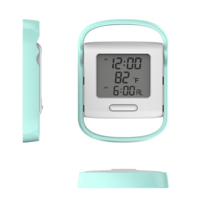 Horloge LED numérique en plastique personnalisée avec alarme de lever de soleil moderne