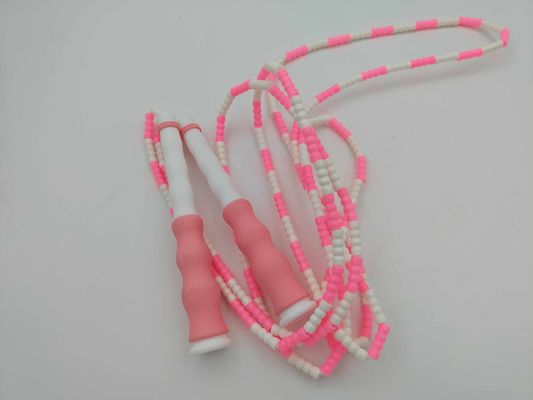 Couleur rose Unisexe Bambou Sports Saut à la corde Exercice Saut à la corde Pour les enfants Adolescents
