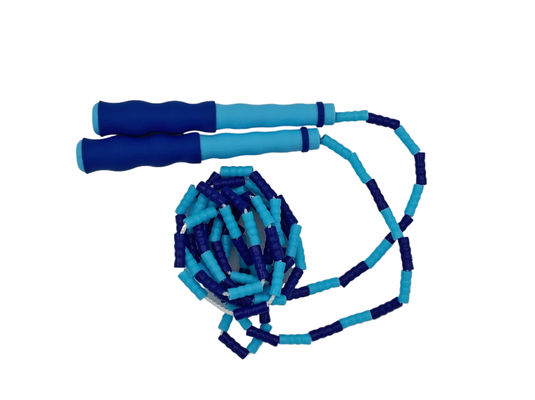 Couleur bleue Unisexe Bambou Sports Saut à la corde Exercice Saut à la corde pour adultes