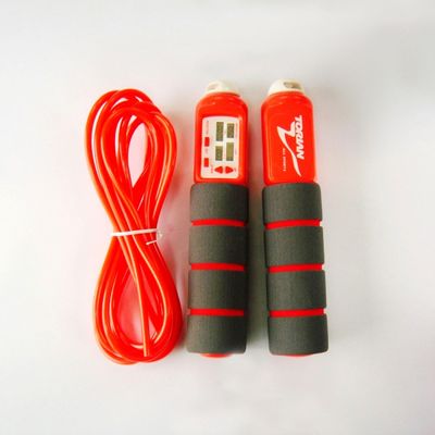 Corde à sauter numérique portable avec réglage du temps d'exercice et compteur de boucles pour un entraînement de fitness efficace