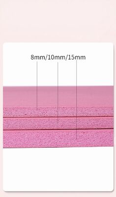 Tapis de yoga en PVC fabriqué à partir d'un matériau écologique très élastique, parfait pour les séances de yoga, de fitness, les siestes et les longues périodes assises. Disponible.