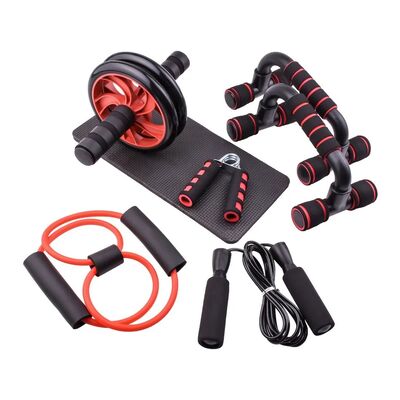 Kit de fitness tout-en-un pour entraînements à domicile, comprenant des appareils de musculation et des accessoires d'exercice