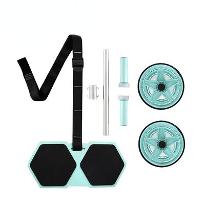 Home Fitness Ab Roller Kit avec roues antidérapantes et ceinture réglable pour l'entraînement de la force abdominale et du cœur