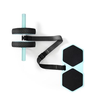 Home Fitness Ab Roller Kit avec roues antidérapantes et ceinture réglable pour l'entraînement de la force abdominale et du cœur