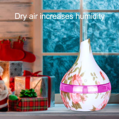 Diffuseur multifonctionnel avec contrôle de l'humidité et options d'éclairage LED ambiant, diffuseur d'huiles essentielles d'aromathérapie