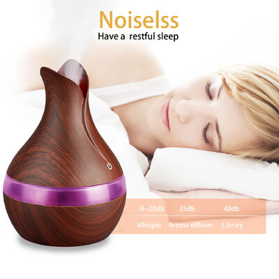 Diffuseur multifonctionnel avec contrôle de l'humidité et options d'éclairage LED ambiant, diffuseur d'huiles essentielles d'aromathérapie