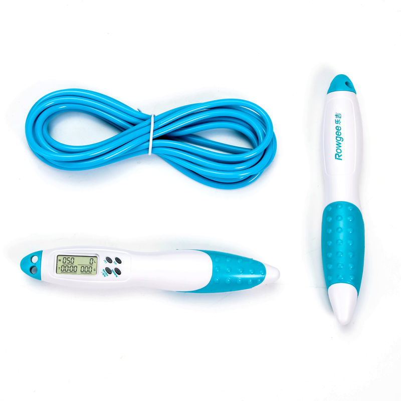 Corde de saut de fitness bleue unisexe pour la maison Corde de saut de fitness avec vitesse de roulement réglable Saut JP-100