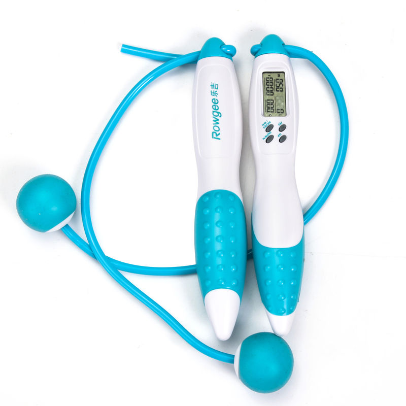 Unisexe bleu cordless saut à la corde avec la balle cadeau exercice outil de sport