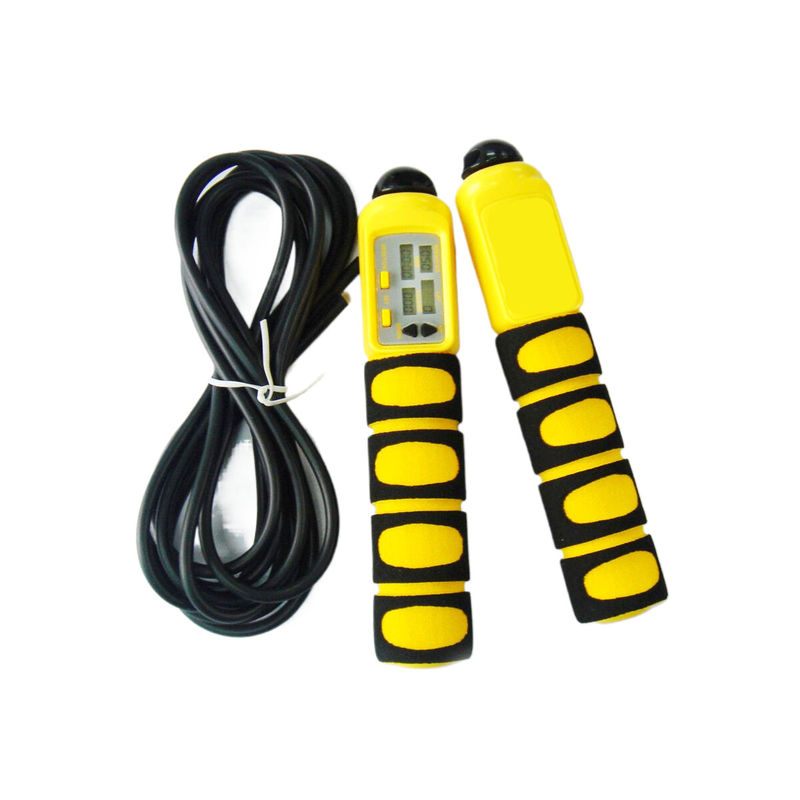 Corde de saut de fitness OK-168 Couleurs personnalisées JAUNE NOIR Corde de saut pour équipement d'exercice