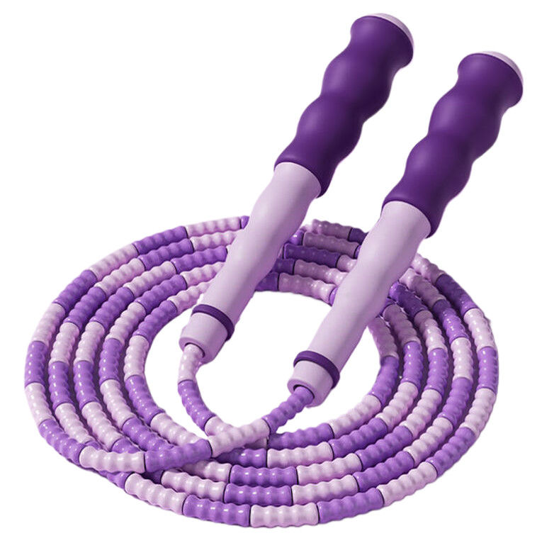Couleur violette Corde de saut de fitness Corde de saut à perles douces pour enfants
