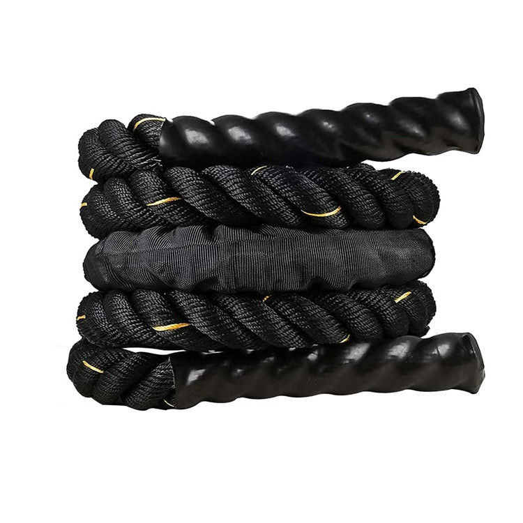 Corde de saut de fitness amélioration de la corde de saut de poids polyester nylon corde épaisse amélioration de la forme physique