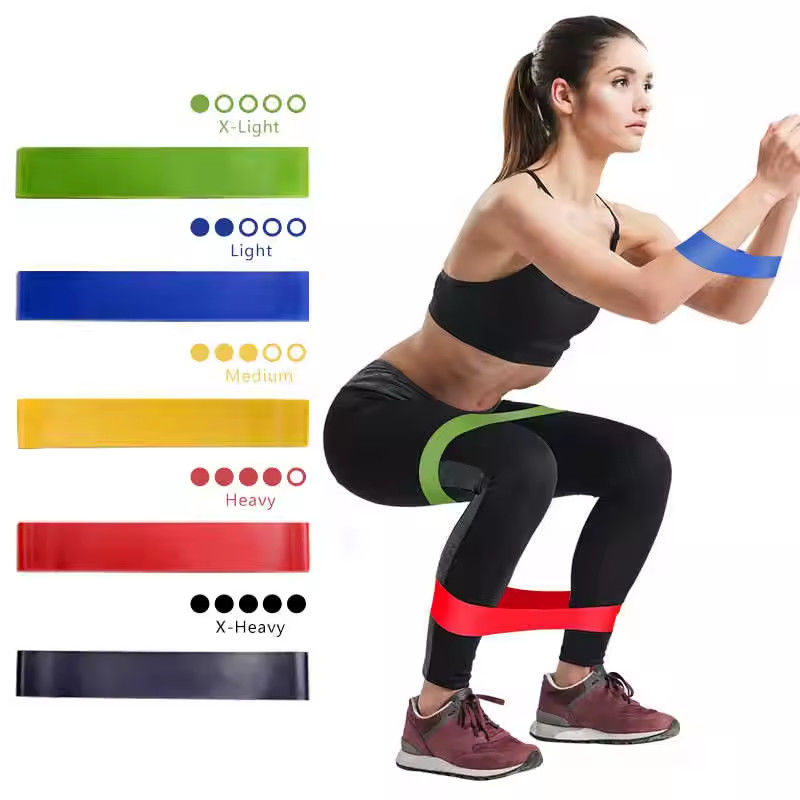 Sports Yoga Mini Butt Force personnalisé Latex Exercice Résistance Fitness Boucle Bands Set