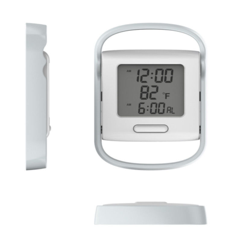 Mini horloge numérique LCD avec des secondes Horloge de chevet pour la famille et le design à la mode