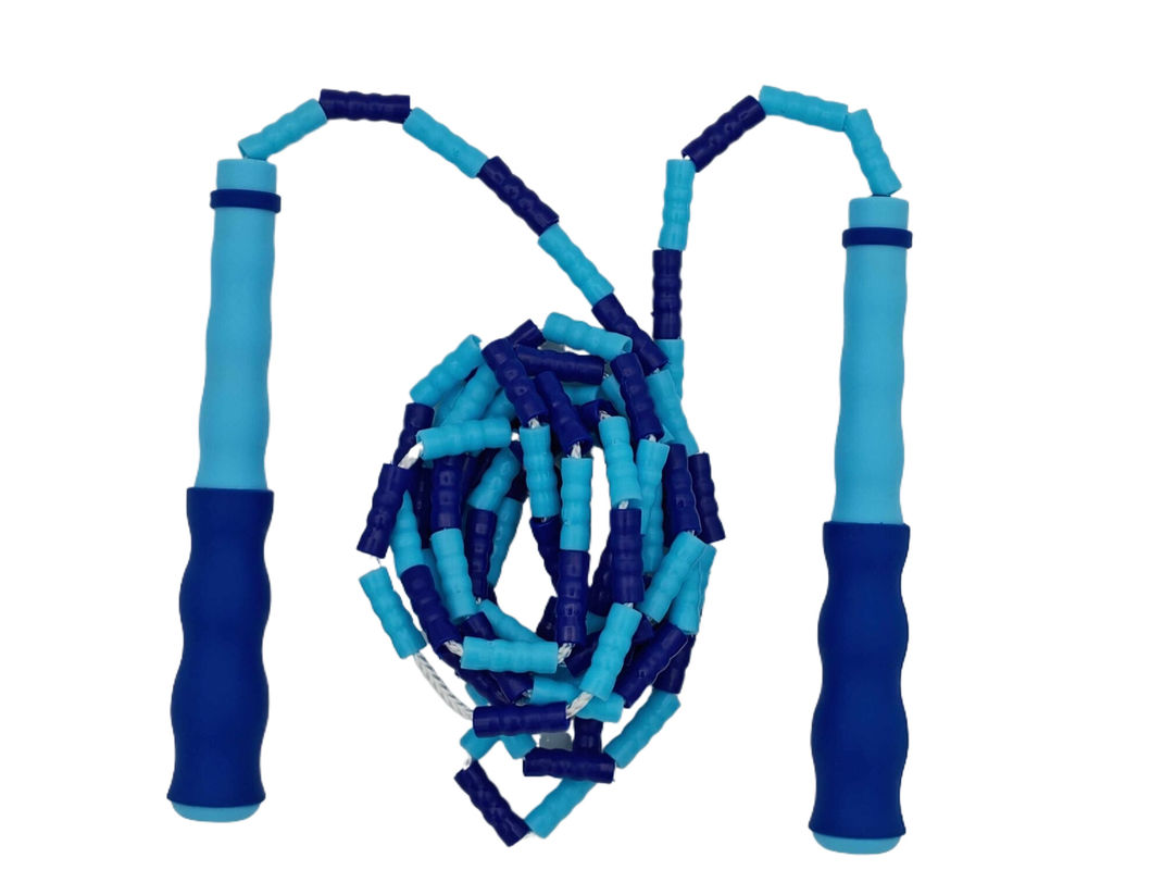 Couleur bleue Unisexe Bambou Sports Saut à la corde Exercice Saut à la corde pour adultes